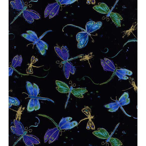 Dragonfly Metallic Fat Quarter Bundle by Hi Fashion - Picture 14 of 16